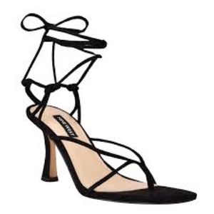 Nine West Yarin Black Suede Sandal